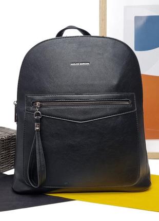 Сумка рюкзак женская трансформер искусственная кожа черный арт.hs3333-8 black eteral smile (китай)