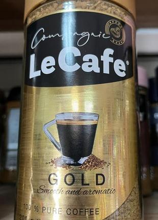 Кофе растворимое le cafe gold 0,200 кг