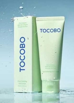 Заспокійливий гель–крем для обличчя з центелою tocobo cica calming gel cream, 75 мл