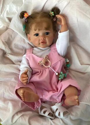 26) кукла реборн милая принцесса елизавета premium 3d полный винил 55см