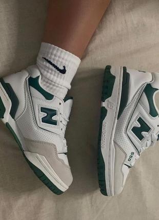 ▪️кроссовки женские «new balance 530 550» белые серые зеленые сникерсы кеды лого фирменная брендовая упаковка кожаные(эко кожа)весна лето осень