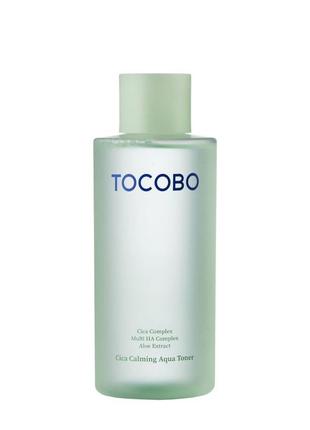 Заспокійливий тонік для обличчя tocobo - cica calming aqua toner, 200 мл