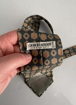 Шелковый винтажный галстук giorgio ea7 armani