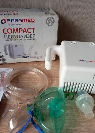 Небулайзер, ингалятор компрессорный paramed compact