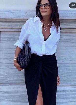Zara льняная рубашка, разные  модели