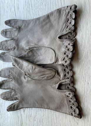 Перчатки италия кожа широкие3 фото