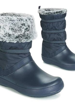 Чоботи зимові непромокальні з хутром / crocs  37р