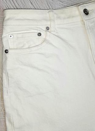 💝2+1=4 базовые белые зауженные мом mom джинсы высокая посадка h&amp;m, размер 48 - 505 фото