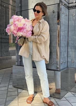 Zara льняная рубашка, разные  модели 8