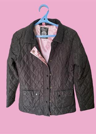 Куртка курточка чорна жіноча стьобана на утеплювачі осіння