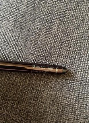 Підводка для очей shiseido fine eyeliner # 2 soft black, оригінал3 фото