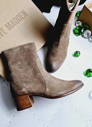 Steve madden оригінал коричневі замшеві ботинки
