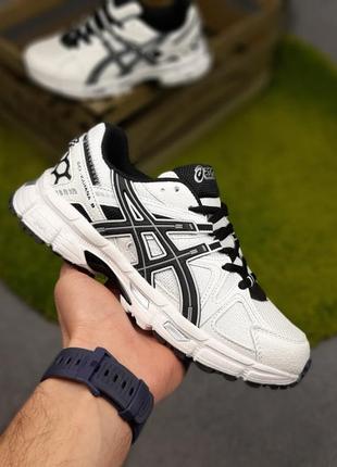 Кроссовки asics gel kahana 8 белые с черным2 фото