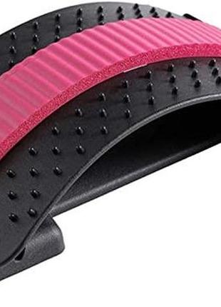 Масажер тренажер місток для спини і хребта 3 рівня гнучкості magic back support new рожевий  512325vi