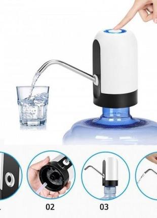 Насадка на бутылку сенсорная charging pump аккумуляторная usb помпа для воды  512175vi