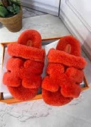 Шлепки в стиле hermes