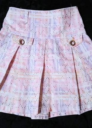 Нарядна спідниця в складку, на 7-9р./122-128см.