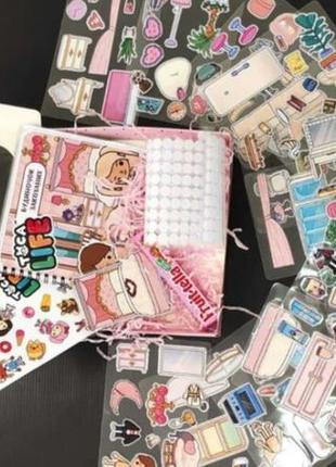 Тока бока toca boca игра на липучках альбом блокнот набор