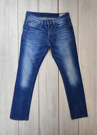 Якісні чоловічі сині стрейчеві джинси пояс 42 см довжина  102