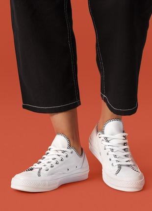 #28c кеди шкіра converse chuck 70 vltg low top