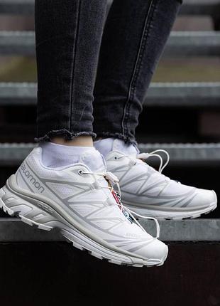 Женские спортивные кроссовки salomon s lab xt-6 beige, саломон с лаб хт-6 бежевые