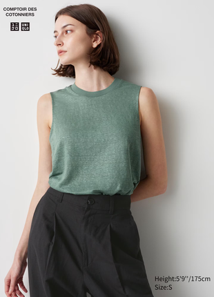Лляна футболка uniqlo