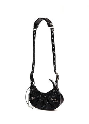 Сумка жіноча шкіряна чорна баленсіага, сумки жіночі