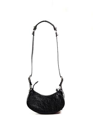 Сумка жіноча шкіряна чорна баленсіага, сумки жіночі