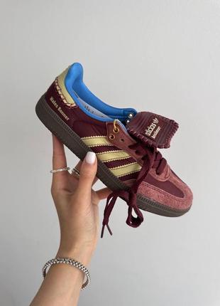 Адідас самба валес adidas samba x walles bonner burgundy5 фото