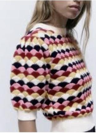 Zara светр укорочений1 фото