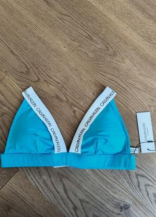 Женский топ с фиксированными треугольниками calvin klein оригинал4 фото