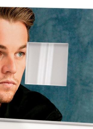 Декоративное зеркало "леонардо ди каприо. leonardo dicaprio" подарок для фанатов,...