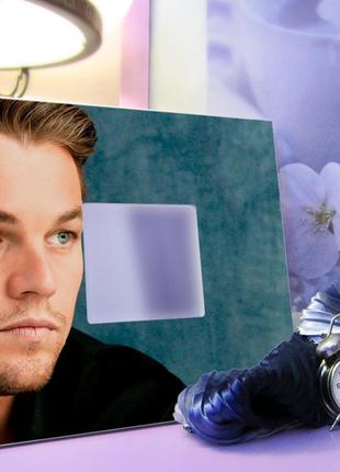 Декоративное зеркало "леонардо ди каприо. leonardo dicaprio" подарок для фанатов,...