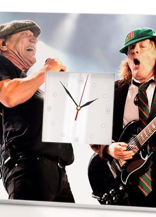 Часы "группа ac/dc"подарок для фанатов, музыкантов, любителей рок музыки, украшение в бар, клуб