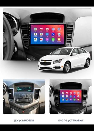 Штатное головное устройство easygo cv908-f50 9 inch chevrolet cruze 2009-2017