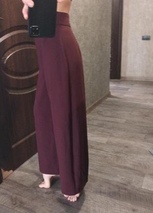 Широкие укороченные брюки типа кюлот zara