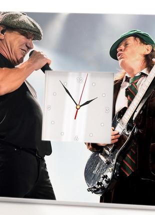 Годинник "гурт ac/dc" подарунок для фанатів, музикантів і любителів рок музики, прикраса в бар, клуб