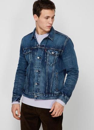 Новая мужская джинсовая куртка levi's размер m оригинал9 фото