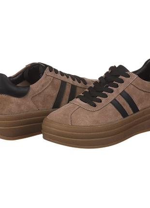 Женские коричневые замшевые кроссовки rispetto 20184