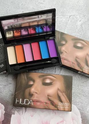 Палетка тіней huda beauty (худа б'юті) 6 кольорів тіні міні huda beauty  515242vi