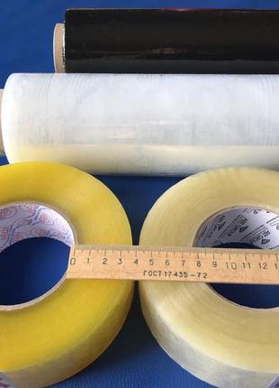 Стрейч плёнка прозрачная первичка плотная хорошо тянется толщина: 20 мкм ширина:...