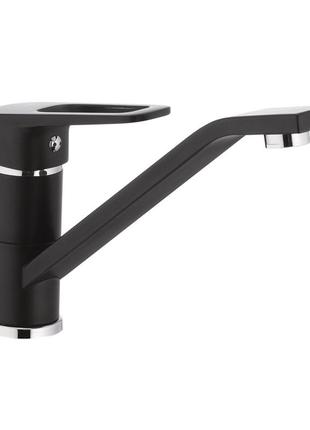 Кухонний змішувач чорний mixxus nevada 555 (mx0020)