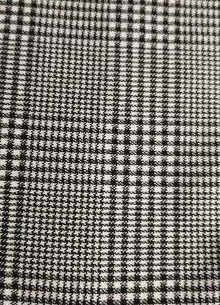 Трикотажная юбка карандаш в клетку.8 фото