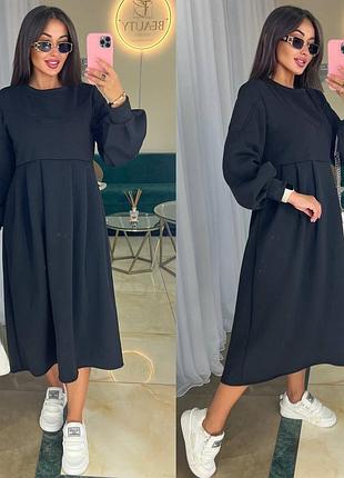 Тепла сукня oversize на флісі ❗ супер ціна та якість
