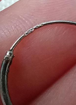 Серьги конго серебро 925 пробы 7