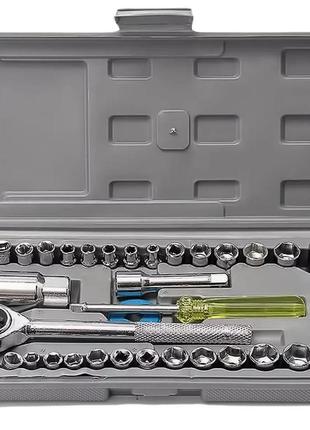 Набір інструменту aiwa 40 шт набір торцевих головок з тріскачкою  515826vi