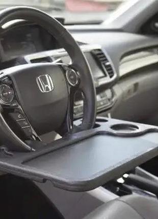 Автомобильный столик поднос на руль черный 430x290мм  515784vi