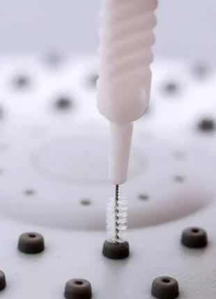 Набор мини ершиков-щеточек 10 шт для чистки душевой лейки/щетки для маленьких...