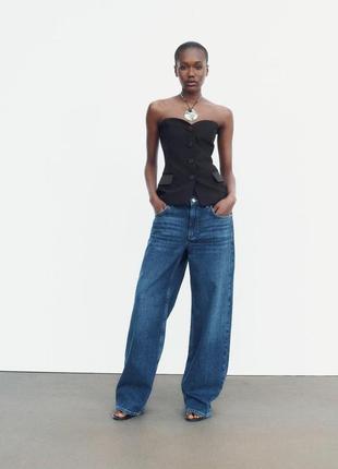 Джинси ZARA MID RISE FULL LENGTH RELAXED PANT