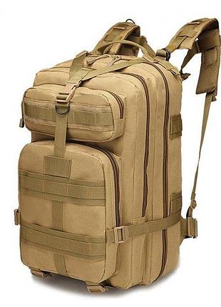 Тактичний штурмовий рюкзак es assault 30l літрів койот пісчаний рюкзак всу 45x27x22  519003vi